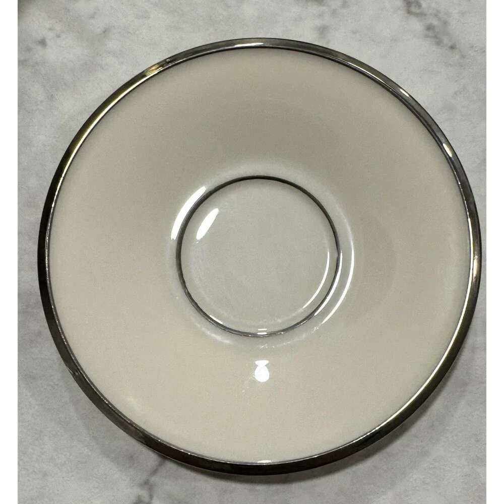 Lenox Solitaire Demitasse Cup And Saucer Set Espresso Made In USA
